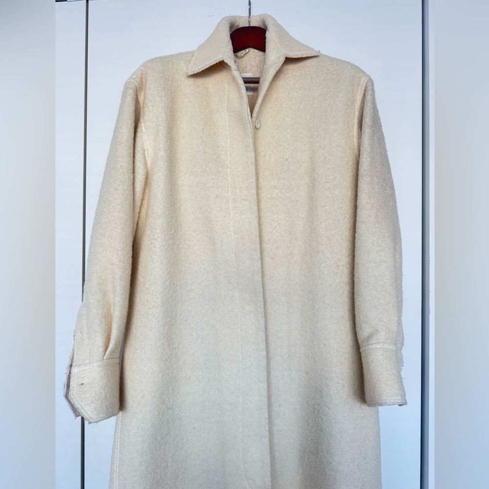 Bevza Cream Pea Coat for Women